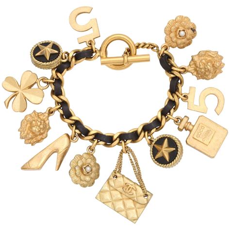 chanel replica leather and chain charm bracelet|Chanel leather handbags.